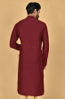 MAROON COTTON SLUB EXCLUSIVE LONG KURTA