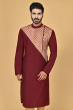 MAROON COTTON SLUB EXCLUSIVE LONG KURTA