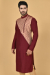 MAROON COTTON SLUB EXCLUSIVE LONG KURTA