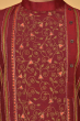 MAROON COTTON SLUB EXCLUSIVE HAND EMBROIDERED LONG KURTA