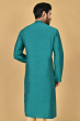 GREEN COTTON SLUB EXCLUSIVE LONG KURTA