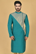 GREEN COTTON SLUB EXCLUSIVE LONG KURTA