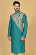 GREEN COTTON SLUB EXCLUSIVE LONG KURTA