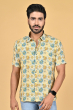 MULTICOLOURED RAYON PRINTED HALF SHIRT