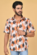 MULTICOLOURED COTTON PRINTED HALF SHIRT