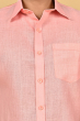 PINK LINEN HALF SHIRT