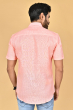 PINK LINEN HALF SHIRT