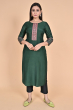 GREEN MUSLIN EXCLUSIVE LONG KAMEEZ