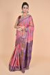 MULTI COLOURED TUSSAR PRINTED SAREE