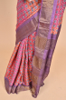 MULTI COLOURED TUSSAR PRINTED SAREE