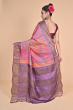 MULTI COLOURED TUSSAR PRINTED SAREE