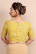 Yellow Flex Printed Blouse