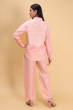 PEACH LINEN CO ORD SET