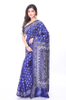  BLUE KANTHA STITCH SILK SAREE