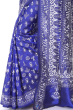  BLUE KANTHA STITCH SILK SAREE