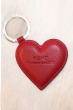 GENUINE LEATHER RED KEY RING