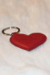 GENUINE LEATHER RED KEY RING