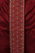 Maroon Ready to Wear Dupion Silk Dhoti