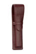 Genuine Leather Maroon Pen Case