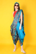 BLACK HAND PAINTED TUSSAR SAREE