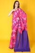 PINK TIE & DYE MULMUL SAREE