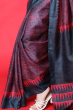 BLACK PRINTED TUSSAR SAREE