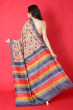 OFF WHITE PRINTED TUSSAR SAREE