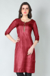 RED TUSSAR LONG KAMEEZ