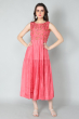 PINK DOLA SILK EXCLUSIVE LONG DRESS