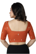 RUST ORANGE COTTON BLOUSE