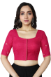 FUCHSIA PINK COTTON BLOUSE