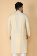 YELLOW COTTON LONG KURTA