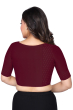 MAROON COTTON SLUB BLOUSE