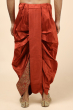 RUST READY TO WEAR DUPION SILK DHOTI