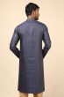 BLUE BHAGALPURI COTTON asymmetric LONG KURTA