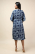 Blue Cotton Printed KAFTAN