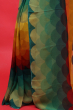 MULTICOLORED CHIFFON PRINTED SAREE