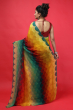 MULTICOLORED CHIFFON PRINTED SAREE