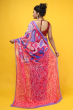 MULTICOLORED CHIFFON PRINTED SAREE