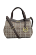 SIGNATURE CANVAS & GENUINE LEATHER BROWN LADIES BAG