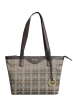 SIGNATURE CANVAS & GENUINE LEATHER BROWN LADIES BAG