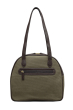 SIGNATURE CANVAS & GENUINE LEATHER KHAKI/BROWN LADIES BAG