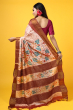 BROWN TUSSAR BATIK SAREE