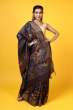 Brown Tussar Batik Saree