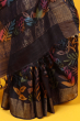 Brown Tussar Batik Saree