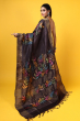 Brown Tussar Batik Saree