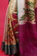 MULTICOLORED HAND PAINTED TUSSAR SAREE