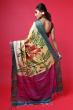 MULTICOLORED HAND PAINTED TUSSAR SAREE