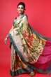 MULTICOLORED HAND PAINTED TUSSAR SAREE