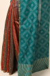 GREEN MUNGA TUSSAR PRINTED SAREE 